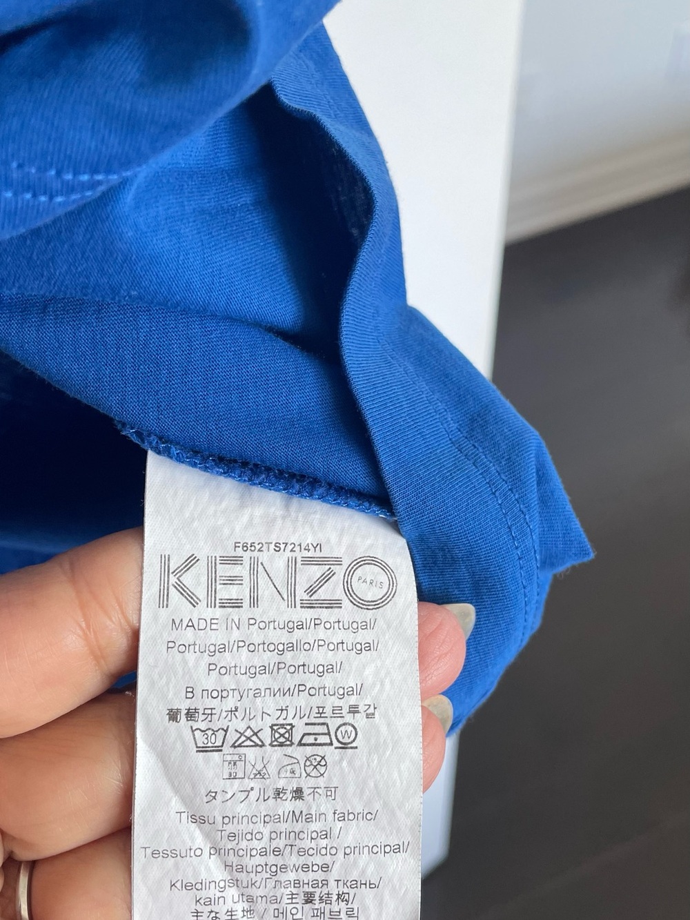 Kenzo Royal Blue Tiger Head Graphic Tee - Picture 3 of 3